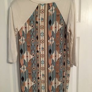 Boutique Hi Low Aztec shirt